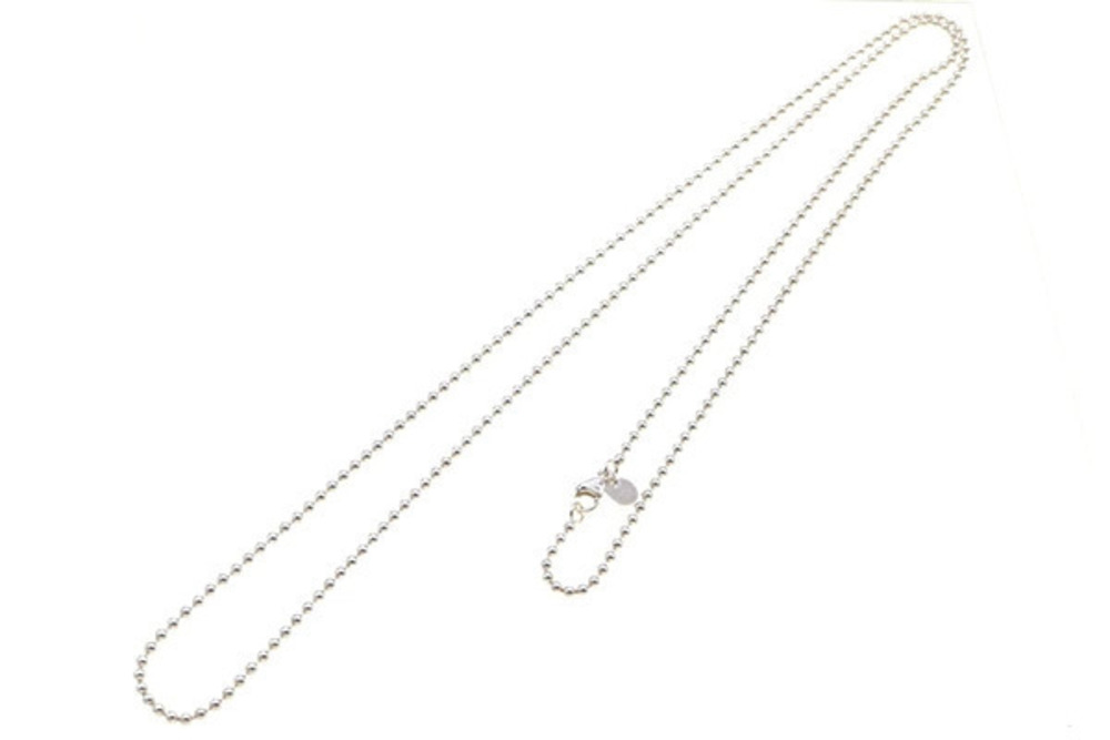 Tiffany Co Necklace Chain Ball Sterling Silver Pendant Accessory Long Silver